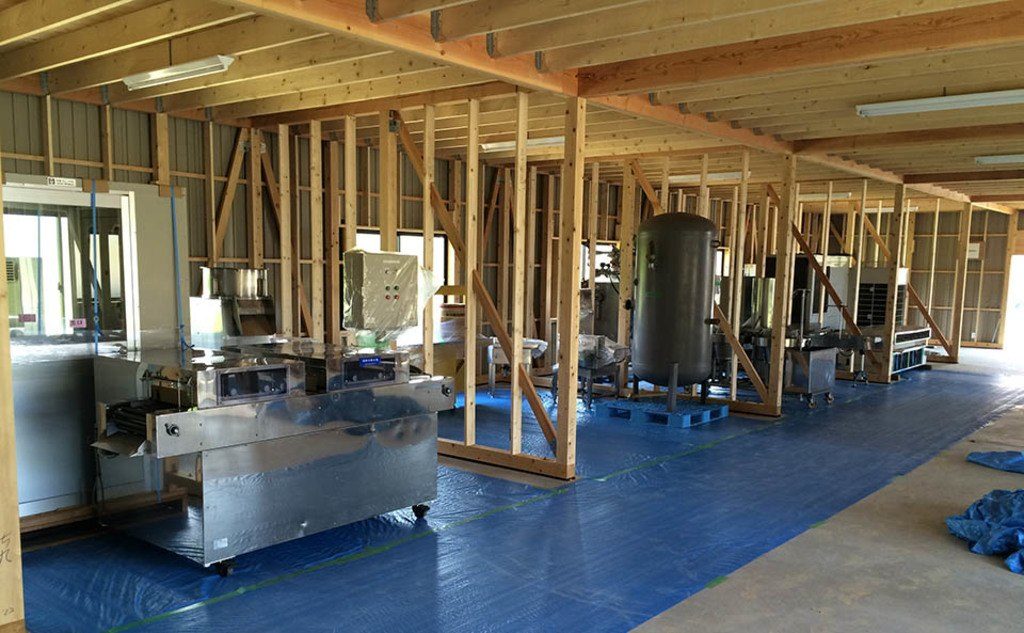 スティック果汁ゼリー製造工場