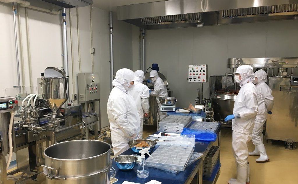 フリーズドライ味噌汁製造工場
