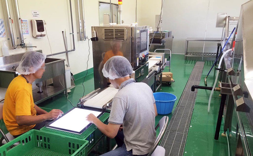 スティック果汁ゼリー製造工場